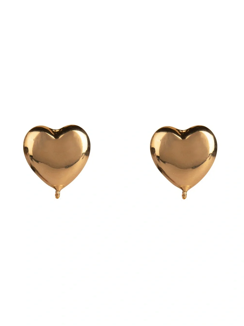 Gold Heart Drop Pearl Earrings - Elegant Women’s Jewelry